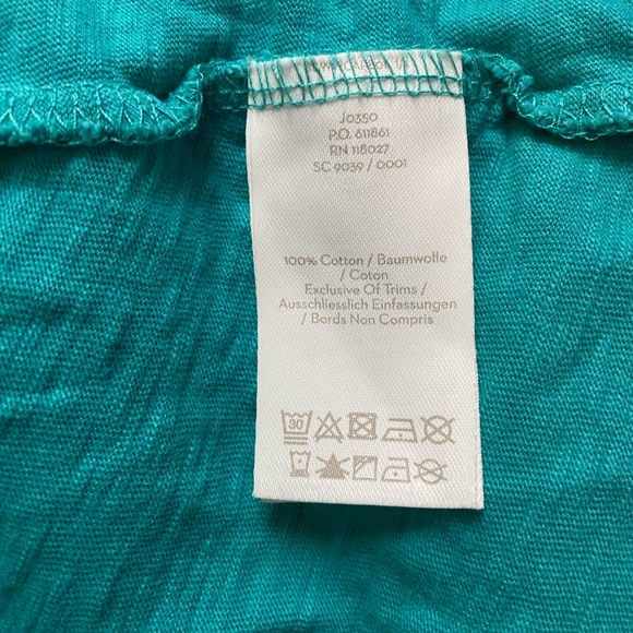 BODEN Carina Cotton Jersey Navy Pom Pom Tunic Mini Sheath Teal Dress Size 14R - Picture 10 of 10